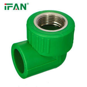 Turkey PPR Green Plastic Brass Inter Female Elbow