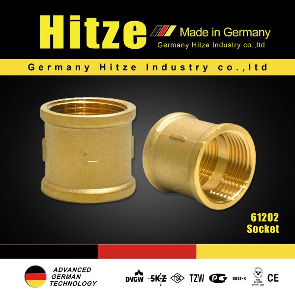Hitze Brass Coupling Socket