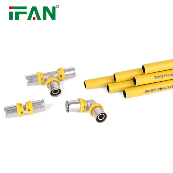 IFAN Yellow Brass Gas Press Fittings - 图片 5