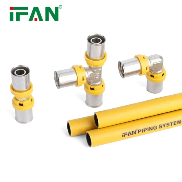 IFAN Yellow Brass Gas Press Fittings - 图片 2