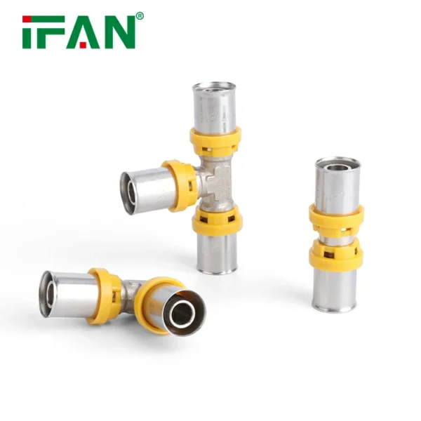 IFAN Yellow Brass Gas Press Fittings - 图片 4