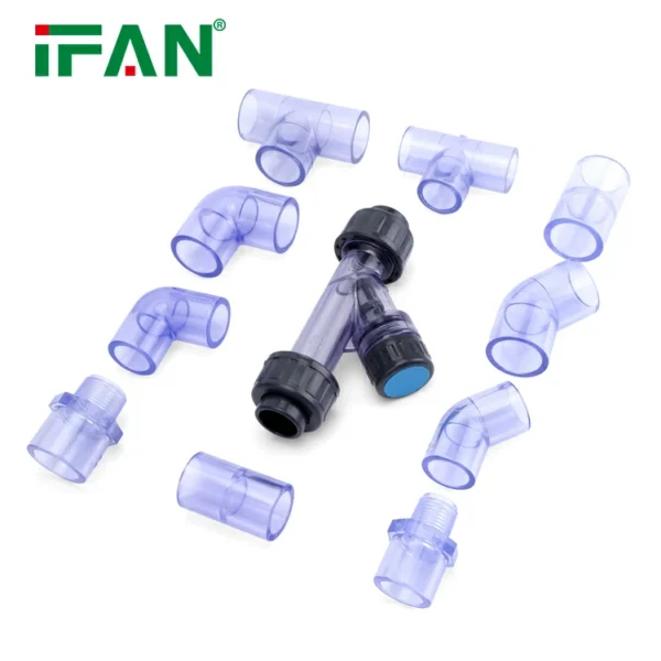 ifan-odm-transparent-pvc-pipe-fittings-china-plumbing-system