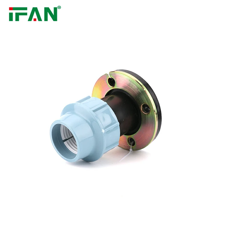 PP Compression Fitting With Flange